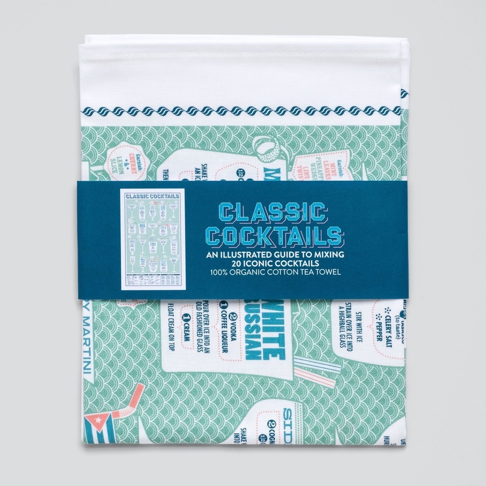 Classic Cocktail Tea Towel